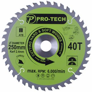 Saw Blade Tct 250 X 2.4 X 30 X 40t Wood Prof.