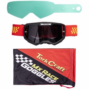TORK CRAFT Mx Race Goggles Red & Yellow Junior