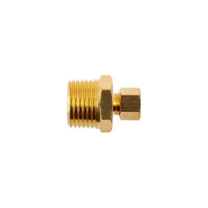 Brass Conical Str. 1/4' Tube X 1/2' M