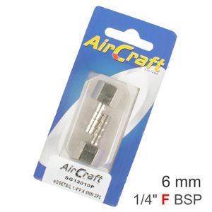 Hosetail 1/4'f X 6mm 2pc Pack