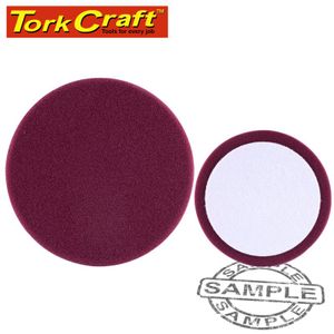 Foam Pad Hook And Loop Maroon Sponge 150mm 6' Heavy Compounding