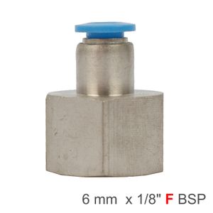 Pu Hose Fitting Straight Stud 6mm-1/8 F