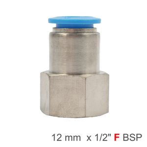 Pu Hose Fitting Straight Stud 12mm-1/2 F
