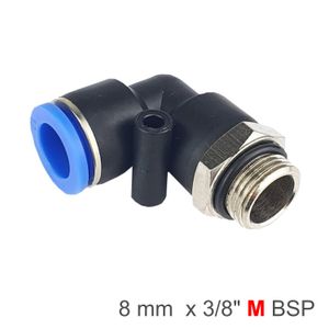 Elbow W/o-ring 8mm-3/8 M Pu Hose Fitting