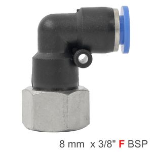 Pu Hose Fitting Elbow 8mm-3/8 F