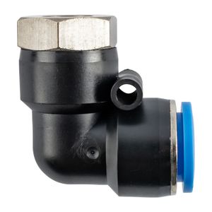 Pu Hose Fitting Elbow 16mm - 1/4'f