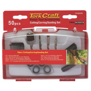 TORK CRAFT Cutting/Carving/Sanding Set 50 Piece Mini