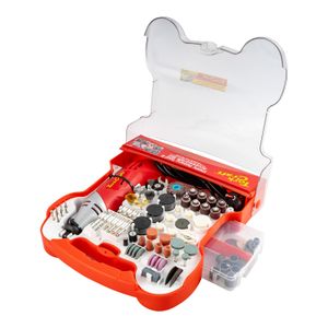 TORK CRAFT Mini Rotary Tool 170W and Accessory Kit 172 Piece In Plastic Case