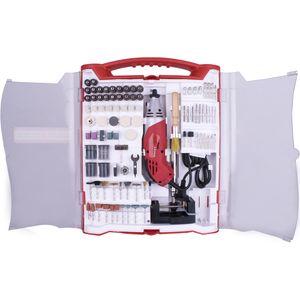TORK CRAFT Mini Rotary Tool 170W and Accessory Set 245 Piece with Stand and Flex Shaft