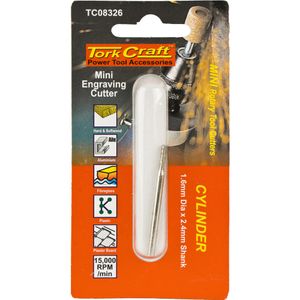 TORK CRAFT Mini Diamond Engraving Cutter 1.6mm Cylinder 2.4mm Shank