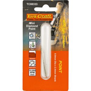 TORK CRAFT Mini Diamond Point 0.9mm Point 2.4mm Shank