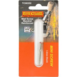 TORK CRAFT Mini Screw Mandrel Reinforced 3.2mm Shank
