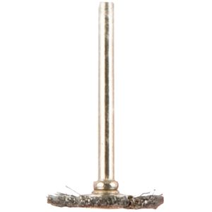 TORK CRAFT Mini Carbon Steel Brush Wheel 22.2mm with 3.2mm Shank