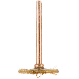 TORK CRAFT Mini Brass Brush Wheel 19.1mm 3.2mm Shank