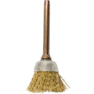 TORK CRAFT Mini Brass Brush Cup 12.7mm 3.2mm Shank
