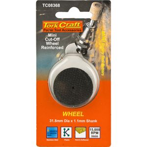 TORK CRAFT Mini Reinforced Cut-Off Wheel 31.8mm X 1.1mm 5pc