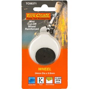 TORK CRAFT Mini Reinforced Cut-Off Wheel 24mm X 0.6mm 5pc