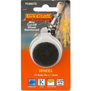 TORK CRAFT Mini Reinforced Cut-Off Wheel 31.8mm X 1.6mm 5pc