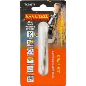TORK CRAFT Mini Multipurpose Drill Bit 3.2mm with 3.2mm Shank