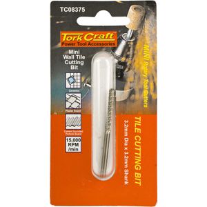 TORK CRAFT Mini Wall Tile Cutting Bit 3.2mm 3.2mm Shank