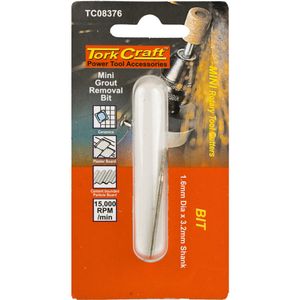 TORK CRAFT Mini Grout Removal Bit 1.6mm 2.3mm Shank