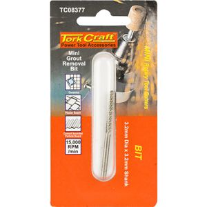 TORK CRAFT Mini Grout Removal Bit 3.2mm 3.2mm Shank