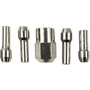 TORK CRAFT Mini Quick-Change Collet Kit 0.8/1.6/2.4/3.2mm