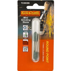 TORK CRAFT Mini Grinding Stone 7.1mm Round Point 3.2mm Shank