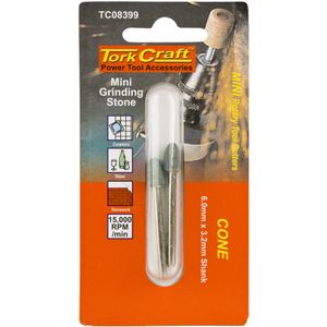 TORK CRAFT Mini Grinding Stone 3.2mm Cone 3.2mm Shank