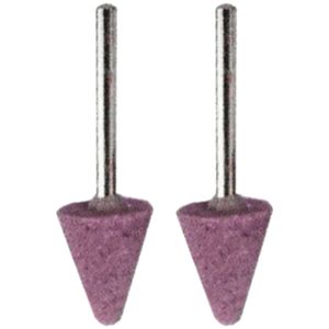 TORK CRAFT Mini Grinding Stone 15.9mm Cone 3.2mm Shank 2 Piece