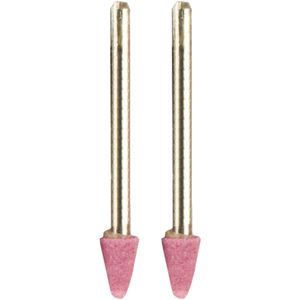TORK CRAFT Mini Grinding Stone 6.4mm Cone 3.2mm Shank 2 Piece