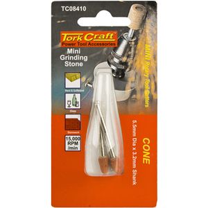 TORK CRAFT Mini Grinding Stone 3.2mm Cone 3.2mm Shank 2 Piece