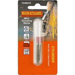 TORK CRAFT Mini Grinding Stone 4.8mm Cylinder 3.2mm Shank 2 Piece