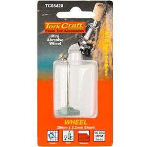 TORK CRAFT Mini Abrasive Wheel 25.4mm x 3.2mm Shank