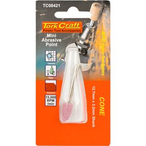 TORK CRAFT Mini Abrasive Point 12.7mm Cone 3.2mm Shank