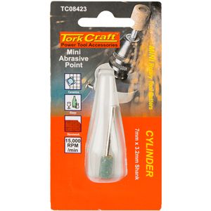 TORK CRAFT Mini Abrasive Point 12.7mm Cylinder 3.2mm Shank