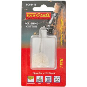 TORK CRAFT Mini Polishing Cotton 24mm 2.35mm Shank
