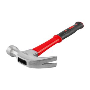 Hammer Claw 570g (20oz) Fibreglass Handle 295mm & Full Pol Head