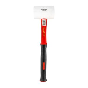 Hammer Rubber Mallet 450g (16oz) Fibreglass Handle White Non-marking