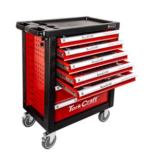 TORK CRAFT 196-Piece 7-Drawer Roller Tool Cabinet on Castors TC620030