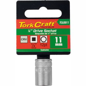 Socket 11mm 1/4' Drive Crv 12point