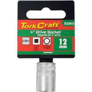 Socket 12mm 1/4' Drive Crv 12 P Oint