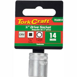 Socket 14mm 1/4' Drive Crv 12 Point