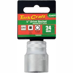 Socket 24mm X 31.8mm 1/2' Drive Crv 12 Point