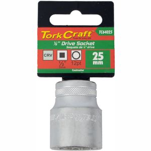 Socket 25mm X 33.8mm 1/2' Drive Crv 12 Point