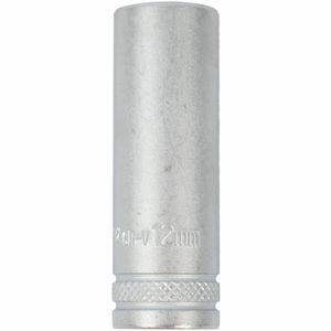 Socket 12mm 1/4' Dr Deep Socket Crv 12 Point