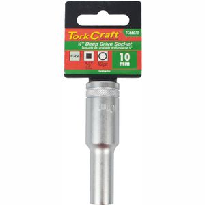 Socket 10mm 1/2' Dr Deep Socket Crv 12 Point