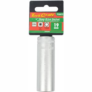Socket 19mm 1/2' Dr Deep Socket Crv 12 Point