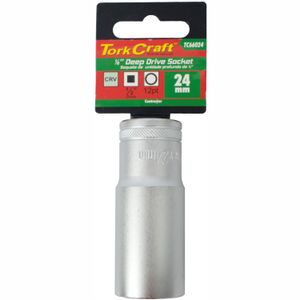 Socket 24mm 1/2' Dr Deep Socket Crv 12 Point