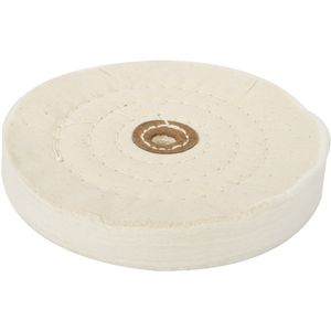 Buffing Pad Medium 150mm To Fit 12.5mm Arbor/spindle - White